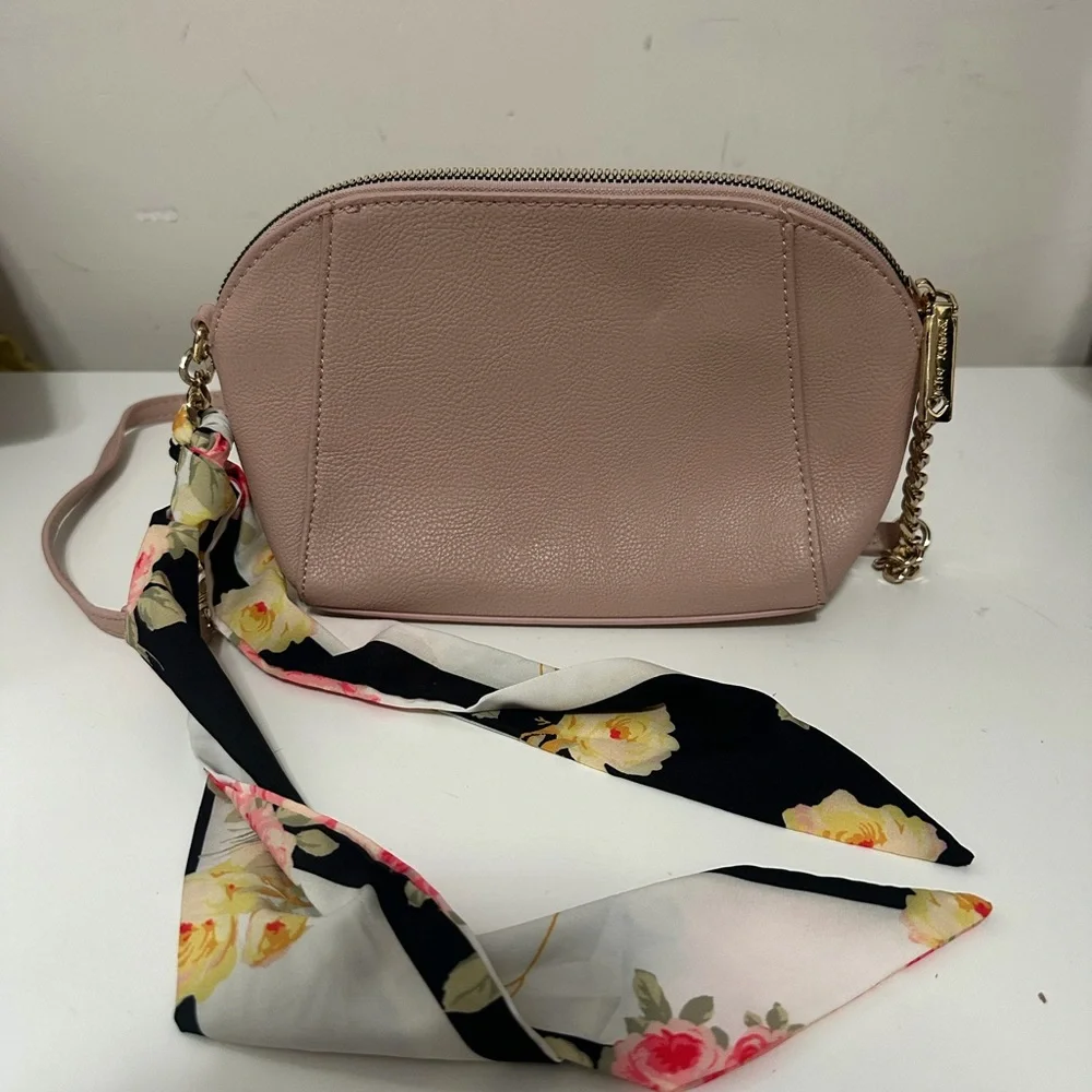 Betsey Johnson XO Anaya Crossbody with Scarf and Chain Strap Light Blue One Size